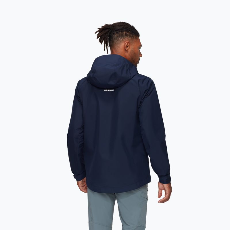 Pánská nepromokavá bunda Mammut Treeline HS Hooded navy 2