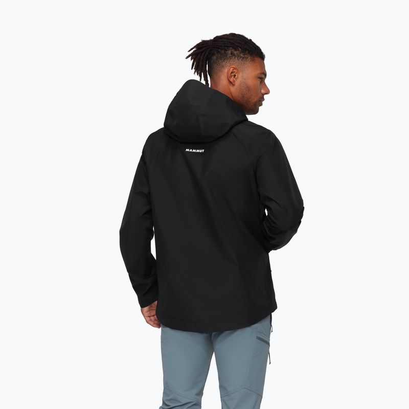 Pánská nepromokavá bunda Mammut Crater Light HS Hooded Jacket Men black 2