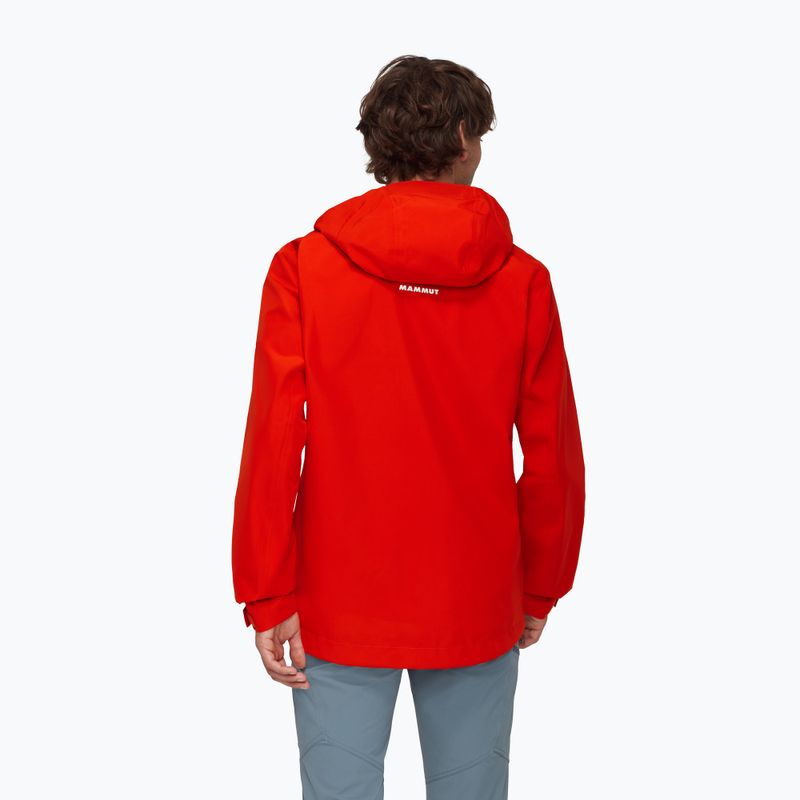 Pánská bunda do deště Mammut Crater Light HS Hooded red 2