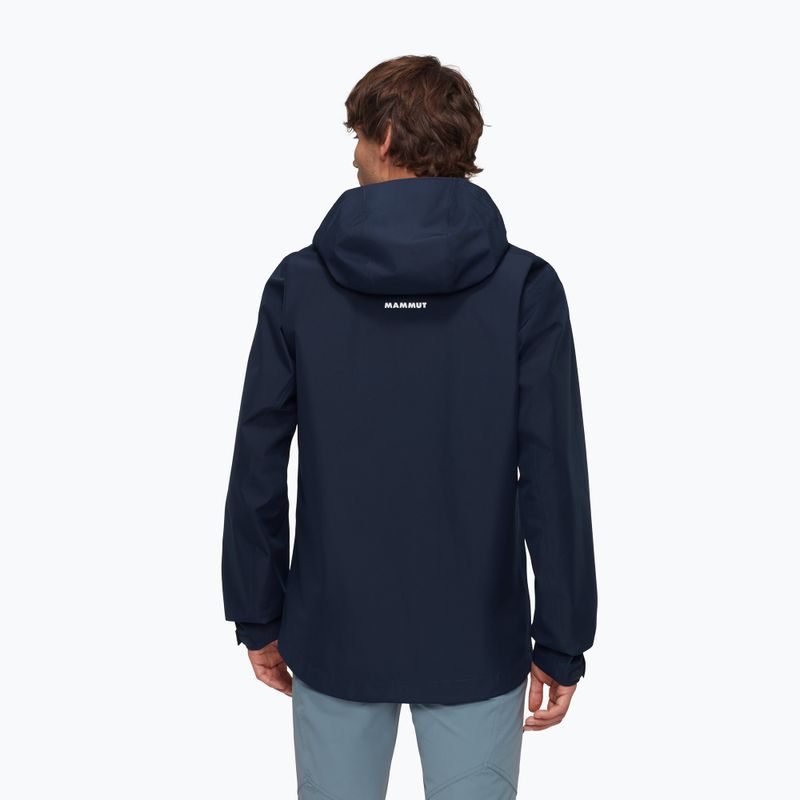 Pánská bunda do deště Mammut Crater Light HS Hooded Marine 2