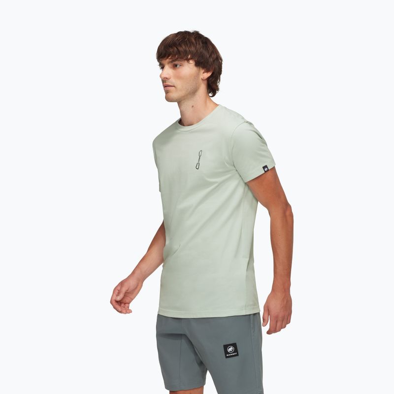Pánské tričko Mammut Massone Quickdraw silver sage 3