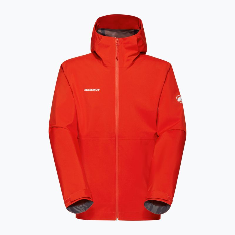 Pánská bunda do deště Mammut Linard Light HS s kapucí mammut red