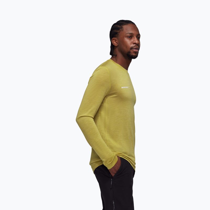 Pánské tričko Longsleeve Mammut Tree Wool FL aura melange 01690 3