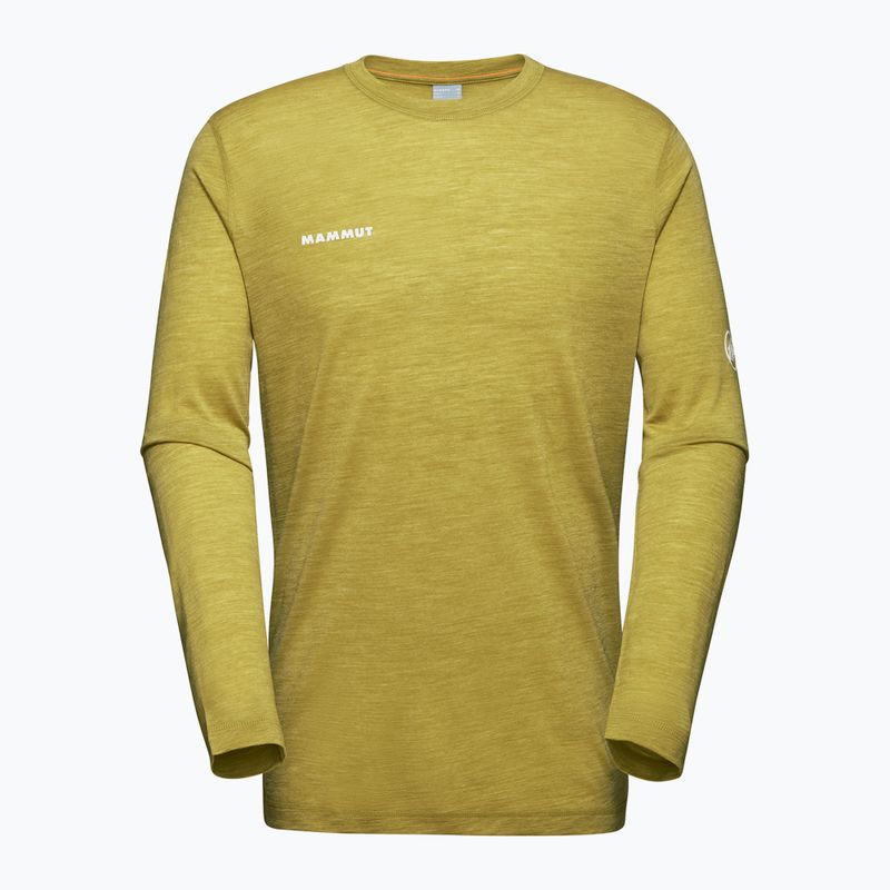Pánské tričko Longsleeve Mammut Tree Wool FL aura melange 01690
