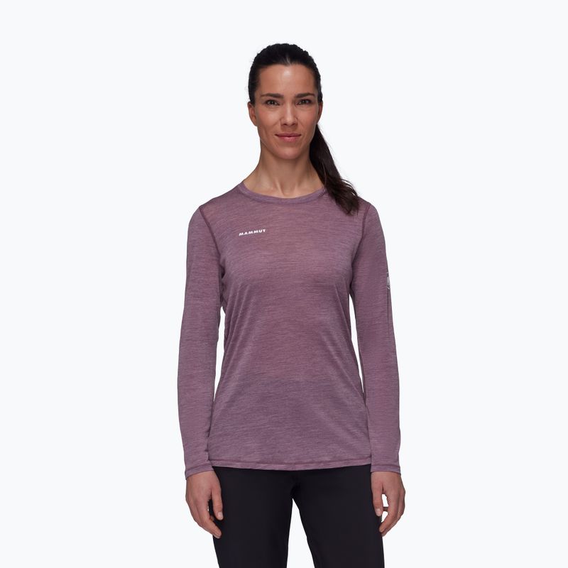 Dámské tričko Longsleeve Mammut Tree Wool FL flux melange 01700