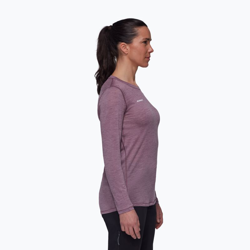 Dámské tričko Longsleeve Mammut Tree Wool FL flux melange 01700 3