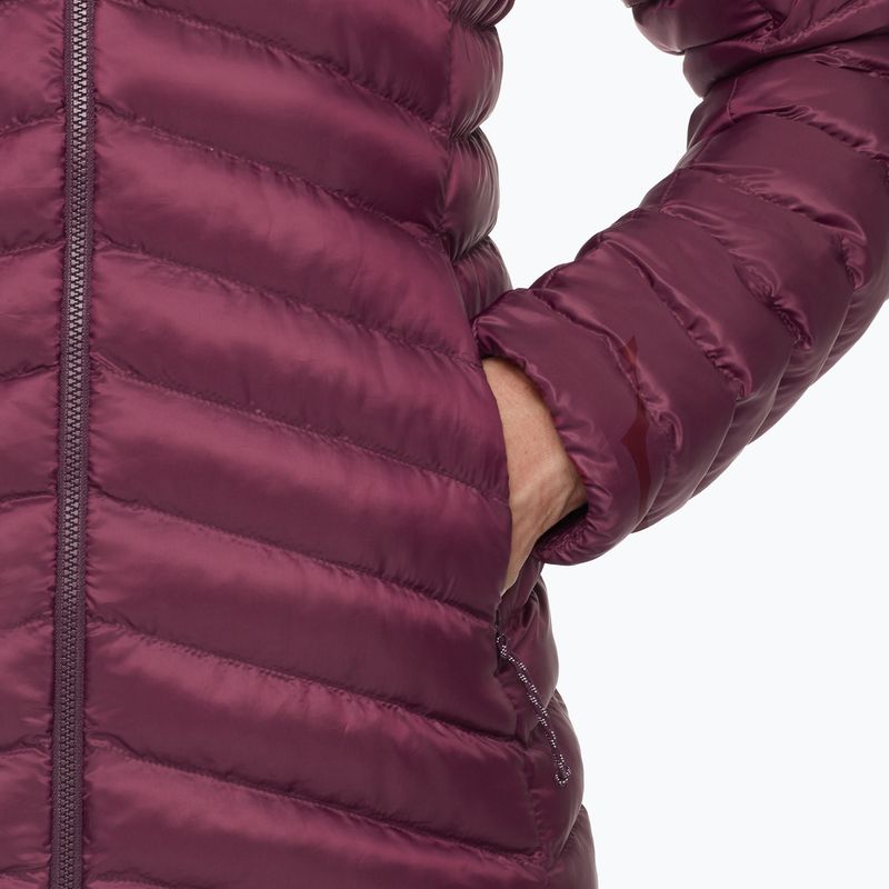 Dámská zateplená bunda Mammut Albula IN Hooded wine/black 5