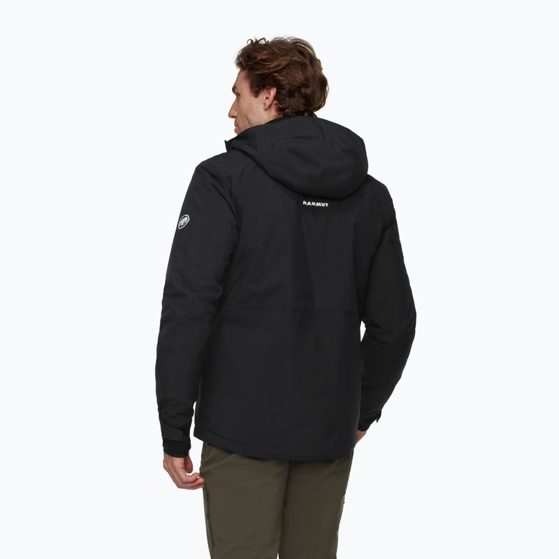 Pánská nepromokavá bunda Mammut Linard HS Thermo Hooded Jacket Men black 2