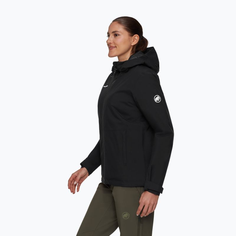 Dámská nepromokavá bunda Mammut Linard HS Thermo Hooded Jacket Women black 3