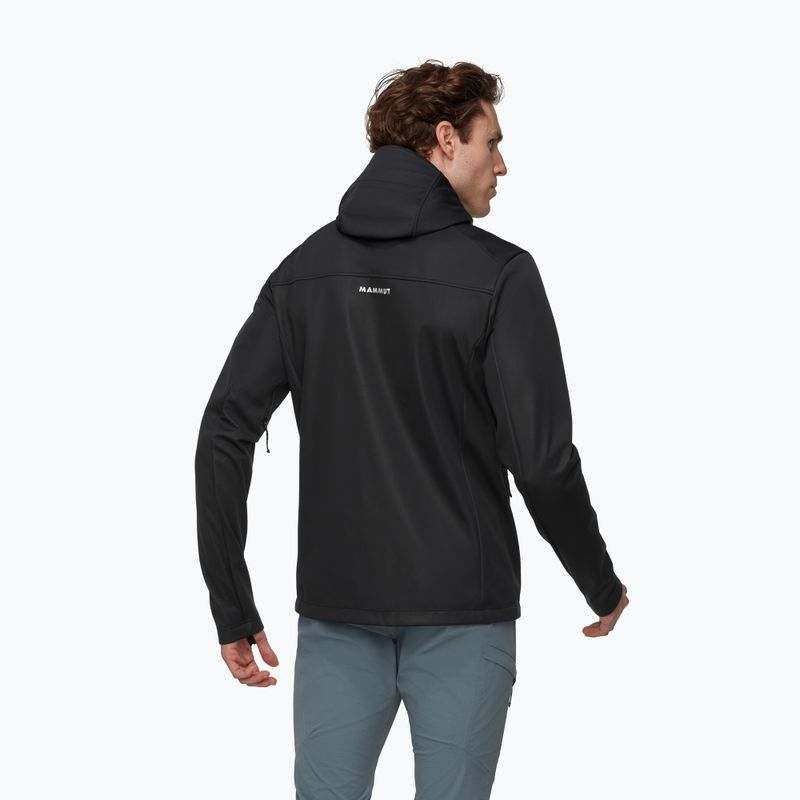 Pánská softshellová bunda Mammut Ultimate VIII Softshell Hooded black 2