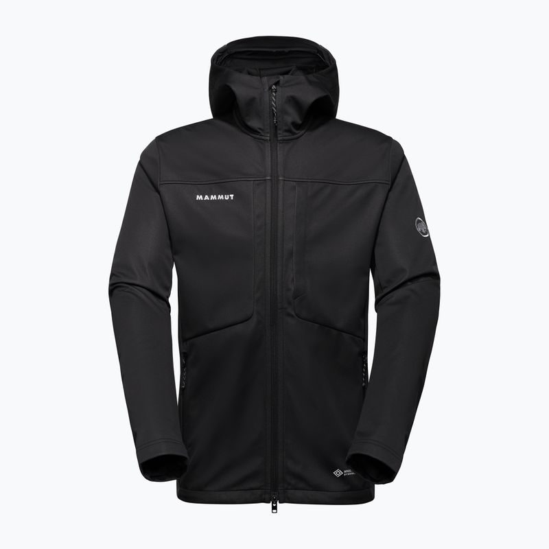 Pánská softshellová bunda Mammut Ultimate VIII Softshell Hooded black 4