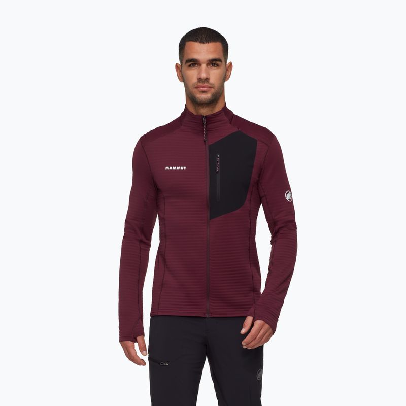 Pánská mikina Mammut Taiss Light ML burgundy/black