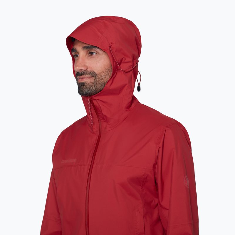 Pánská větrovka Mammut Ducan HS Hooded dark mammut red 5