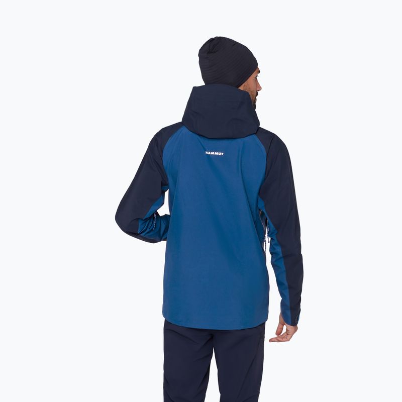 Pánská nepromokavá bunda Mammut Crater IV HS Hooded sweatshirt/marine 3