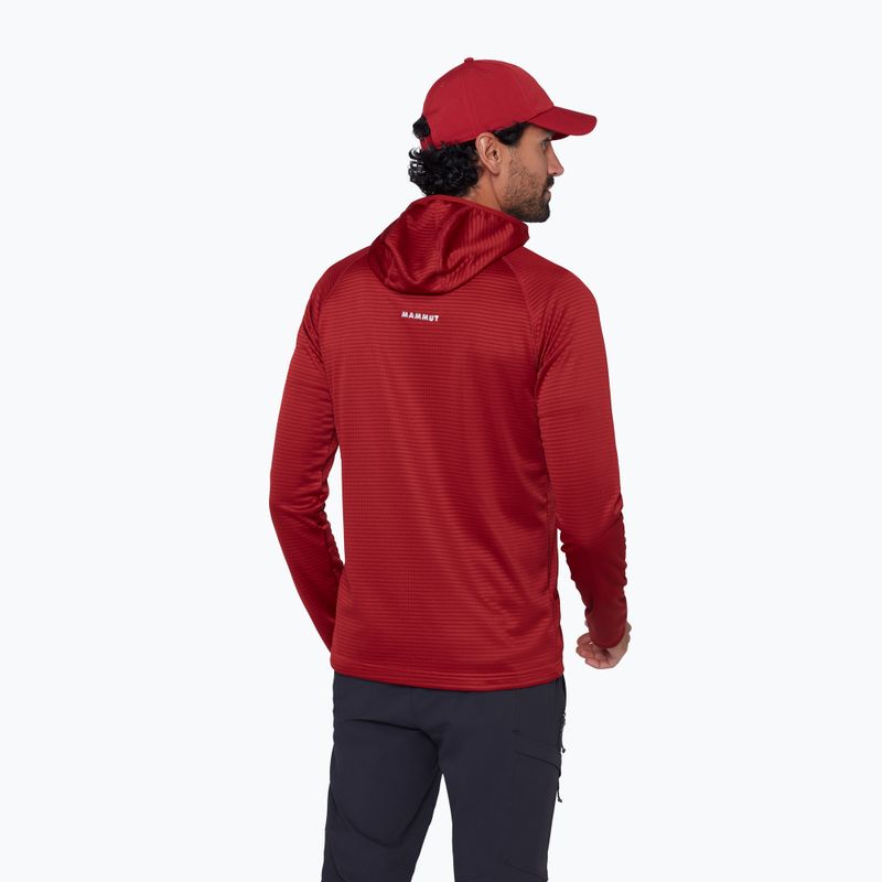 Pánská trekingová mikina Mammut Crag ML Hooded dark mammut red 3