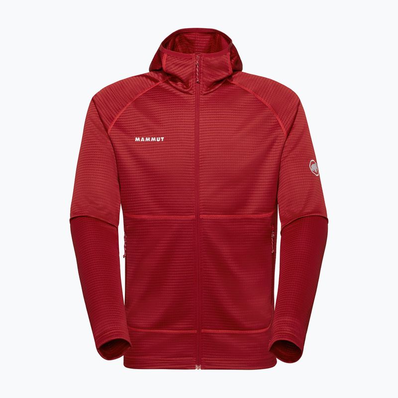 Pánská trekingová mikina Mammut Crag ML Hooded dark mammut red 6
