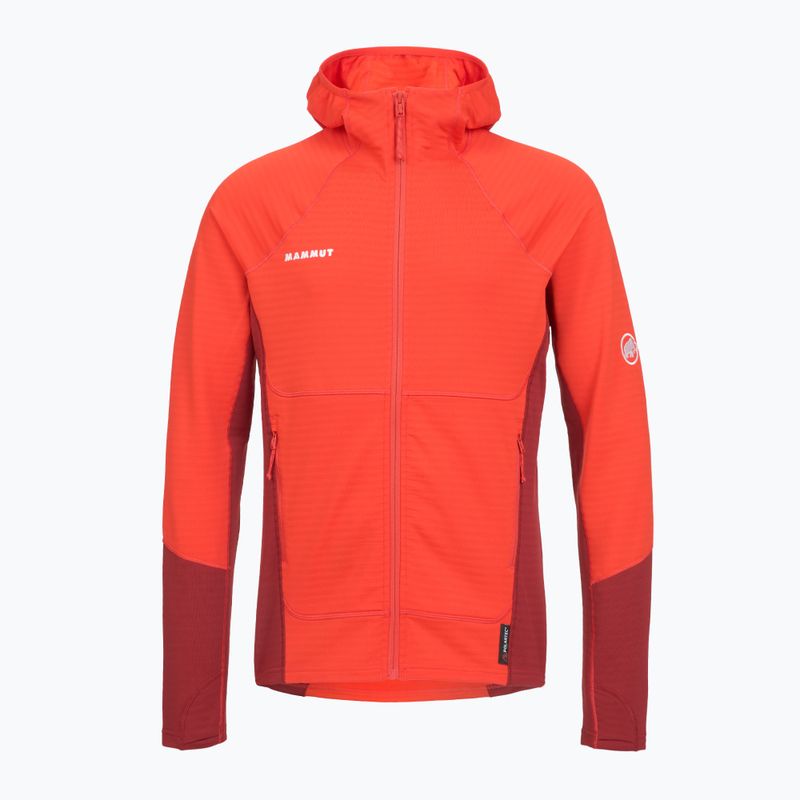 Pánská mikina Mammut Taiss ML Hooded mammut red/dark mammut