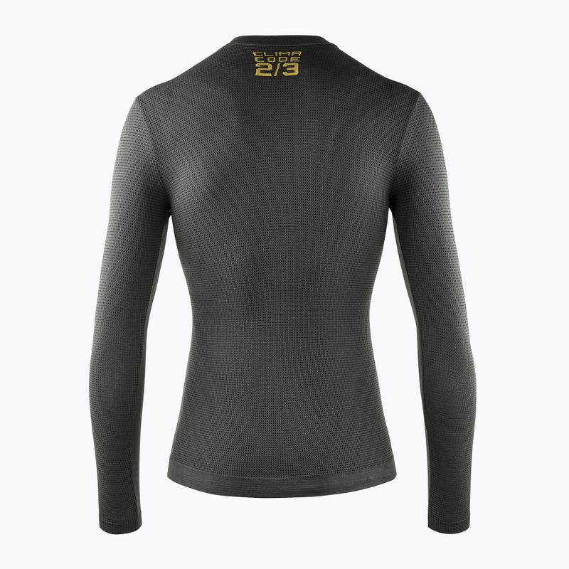 Cyklistický dres longsleeveASSOS Spring Fall Skin Layer P1 anthracite grey 2