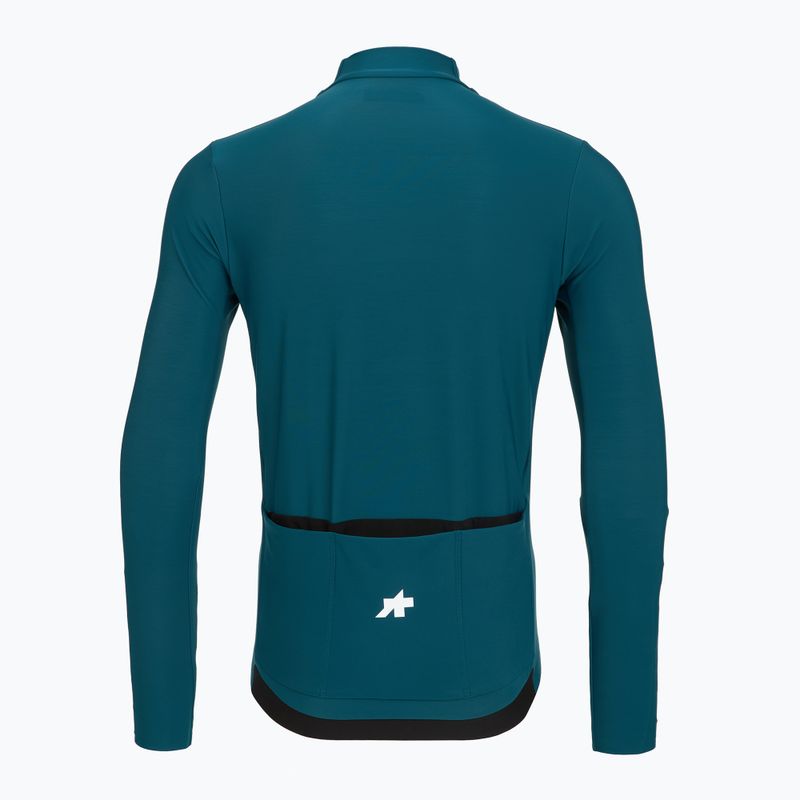 Pánské cyklistické tričko Longsleeve ASSOS Mille GT Spring Fall Jersey S11 deep petrol 2