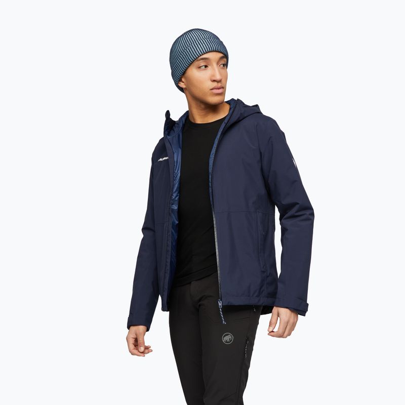 Pánská nepromokavá bunda Mammut Linard HS Thermo Hooded Jacket Men marine 4