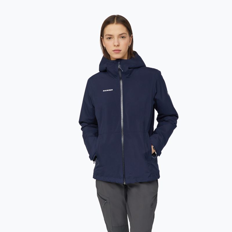 Dámská nepromokavá bunda Mammut Linard HS Thermo Hooded Jacket Women marine