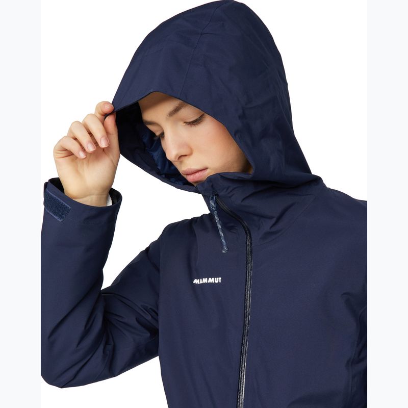 Dámská nepromokavá bunda Mammut Linard HS Thermo Hooded Jacket Women marine 5