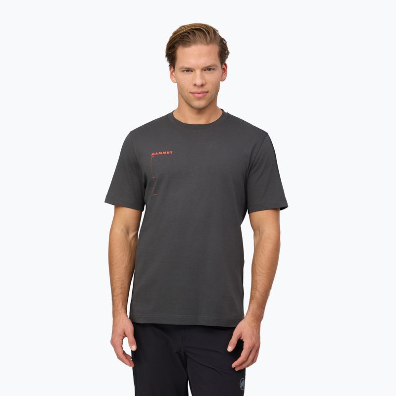 Pánské tričko na lezení Mammut Base T-Shirt Men Avy gabbro