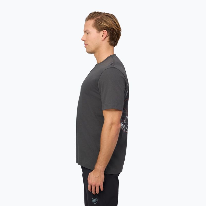 Pánské tričko na lezení Mammut Base T-Shirt Men Avy gabbro 4