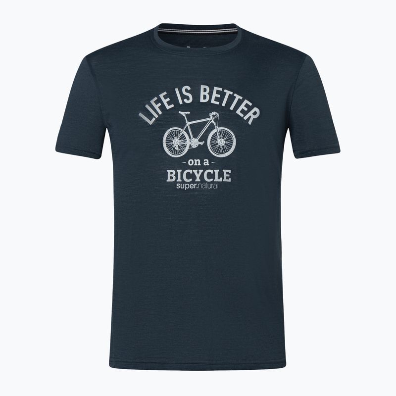 Pánské tričko super.natural Better Bike Tee blueberry/vapor grey 3