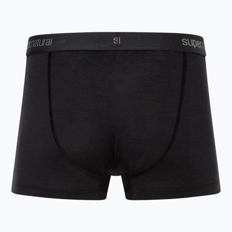 Pánské termo boxerky super.natural Tundra 175 2 páry jet black/jet black 2