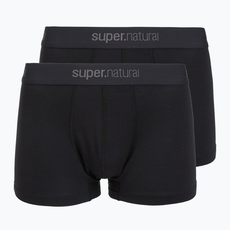 Pánské termo boxerky super.natural Tundra 175 2 páry jet black/jet black