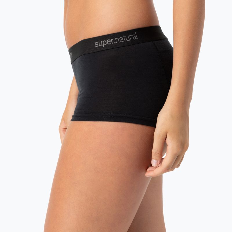 Dámské termo boxerky super.natural Tundra 175 Boyfriend Hipster jet black 6