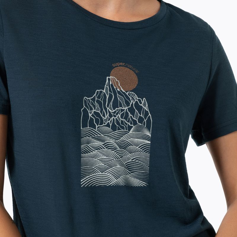 Dámské tričko super.natural Preikestolen Cliffs Tee blueberry/feather grey/copper 2