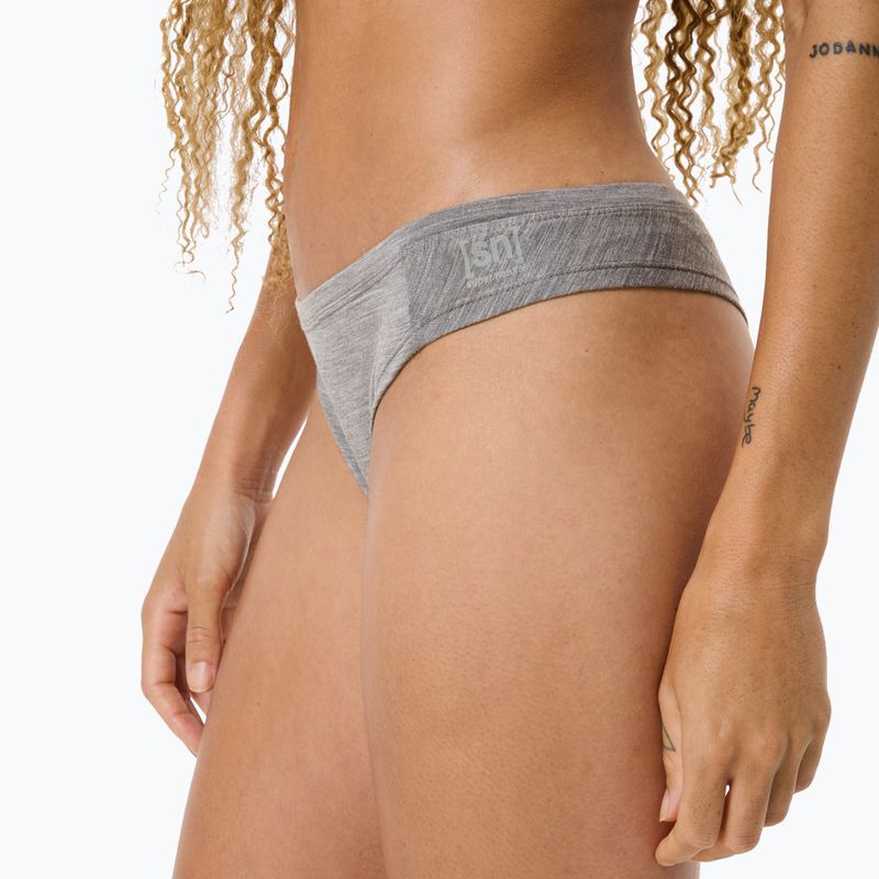 Dámské termo prádlo  super.natural Tundra 175 Thong cashmere grey melange 6