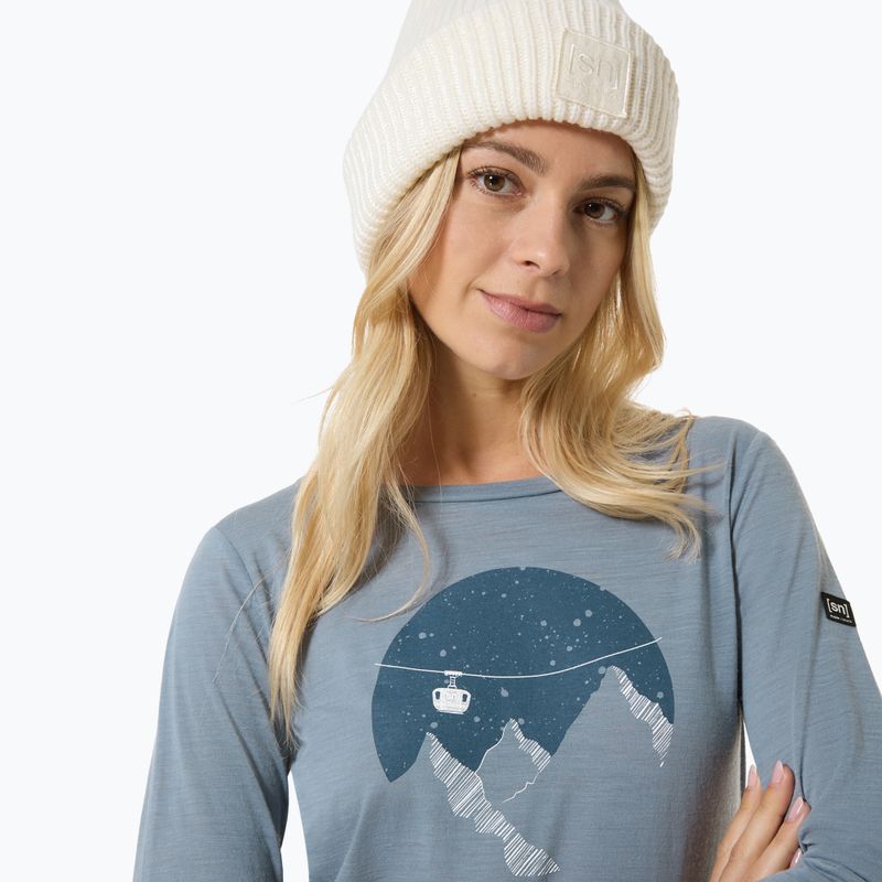Dámské tričko Longsleeve Super.Natural Gondola flint stone/various 3