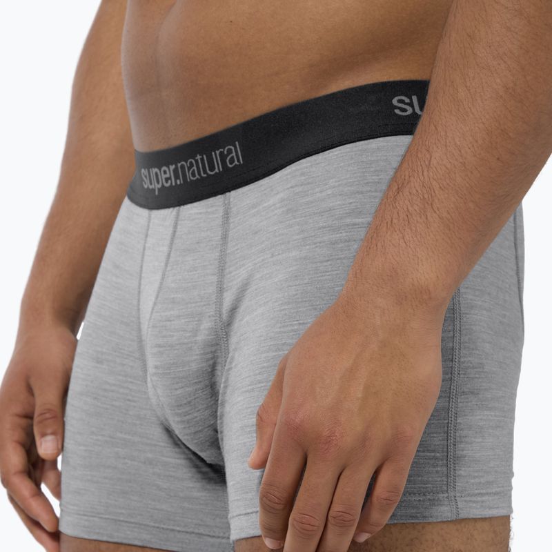 Pánské termo boxerky super.natural Tundra 175 cashmere grey melange 6