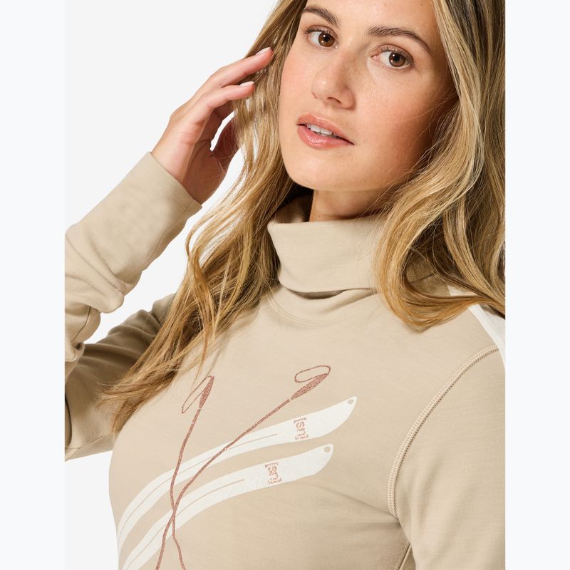 Dámský svetr Super.Natural KryTeeede Ski Roll Neck pepper/white/mountain trail gl/white 3