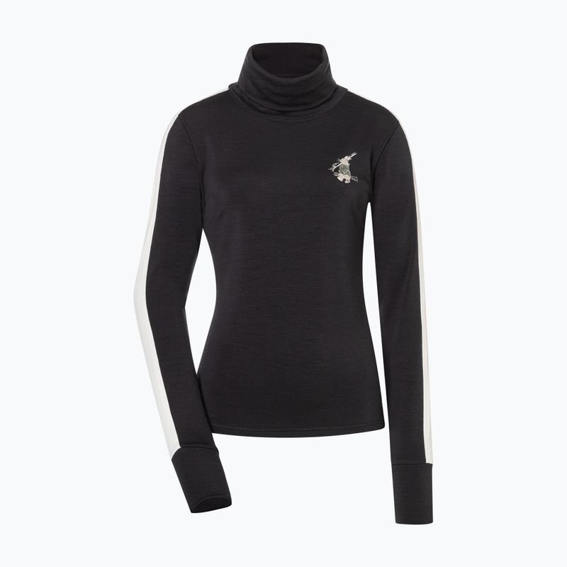 Dámský svetr super.natural Bunny Roll Neck jet black/f.white/various/eucalyptus gl 4