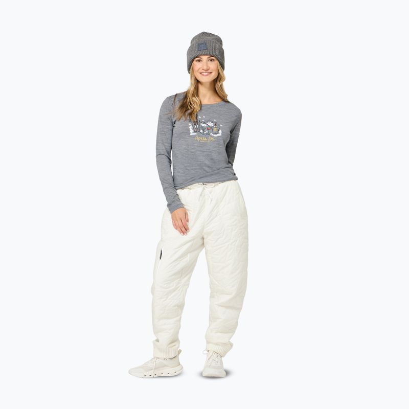 Dámské tričko Longsleeve super.natural Apres Ski cashmere grey melange/various 2