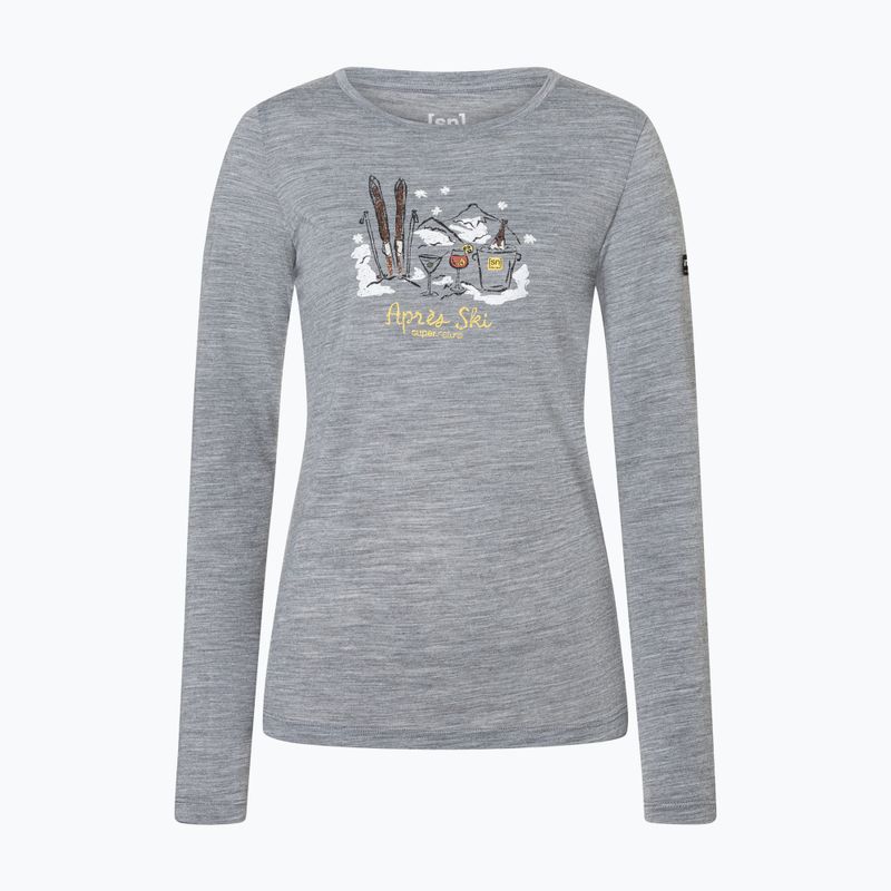 Dámské tričko Longsleeve super.natural Apres Ski cashmere grey melange/various 5