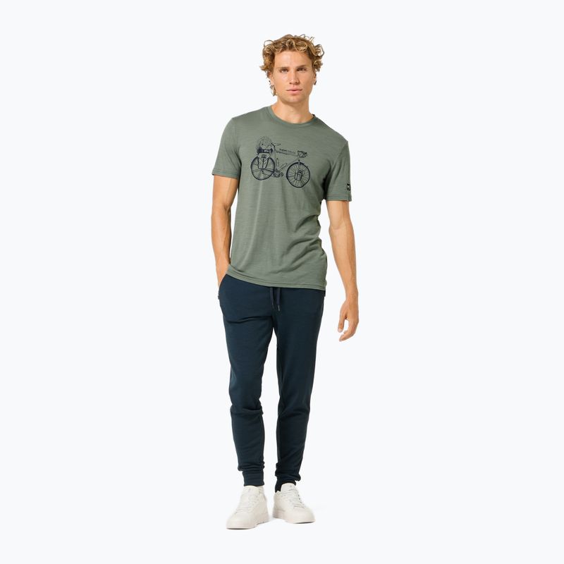 Pánské tričko na lezení Super.Natural Wander Wheel Tee eucalyptus/blueberry 2