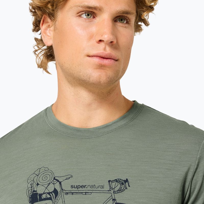Pánské tričko na lezení Super.Natural Wander Wheel Tee eucalyptus/blueberry 3