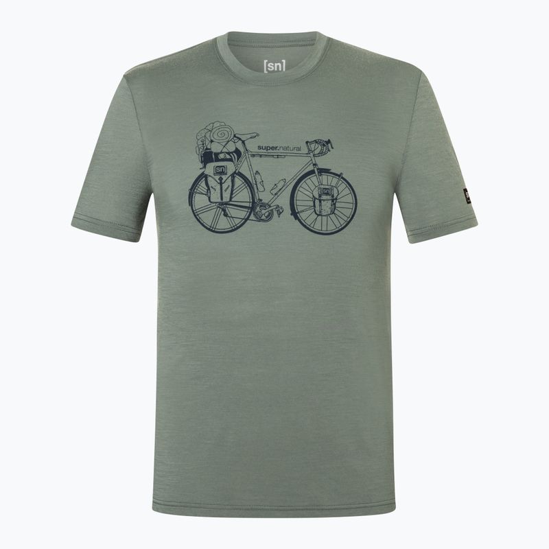 Pánské tričko na lezení Super.Natural Wander Wheel Tee eucalyptus/blueberry 4