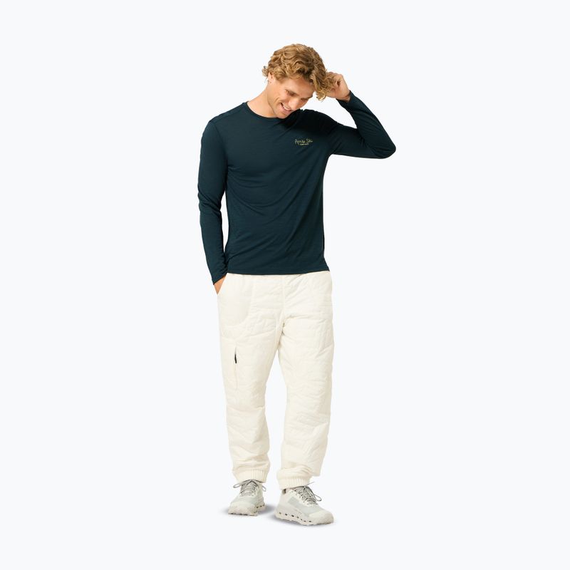 Pánské tričko Longsleeve super.natural Apres Ski blueberry/various 2