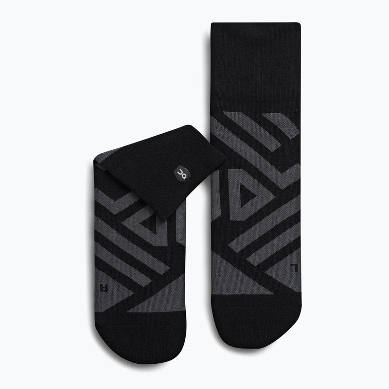Pánské běžecké ponožky On Performance Mid black/shadow 6