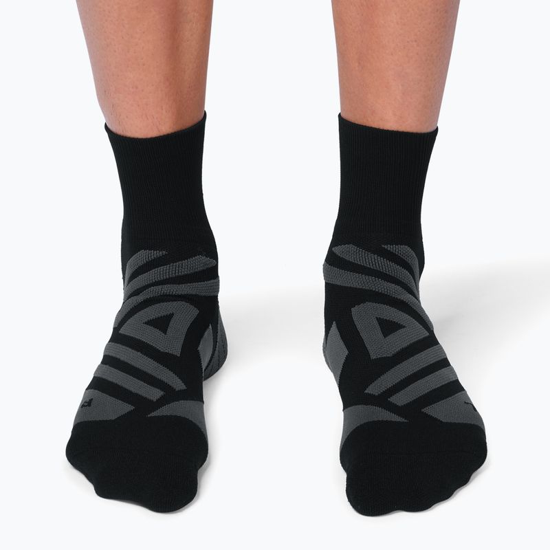 Pánské běžecké ponožky On Performance Mid black/shadow 7