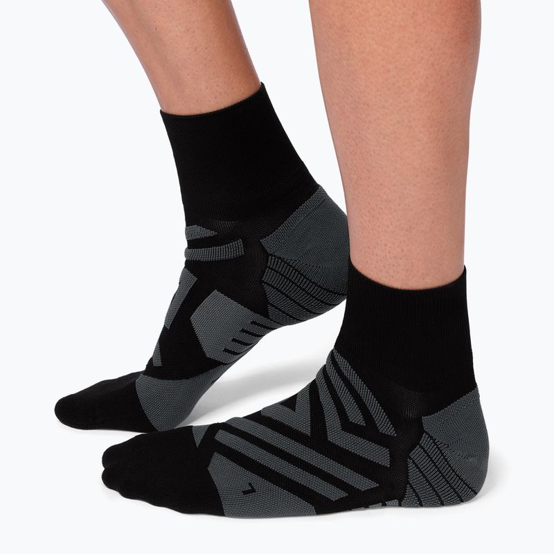 Pánské běžecké ponožky On Performance Mid black/shadow 8