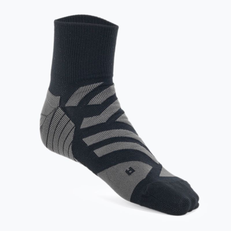 Pánské běžecké ponožky On Performance Mid black/shadow 3