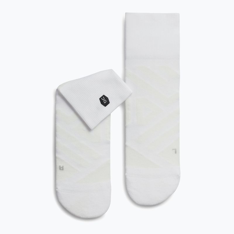 Pánské běžecké ponožky On Running Performance Mid white/ivory