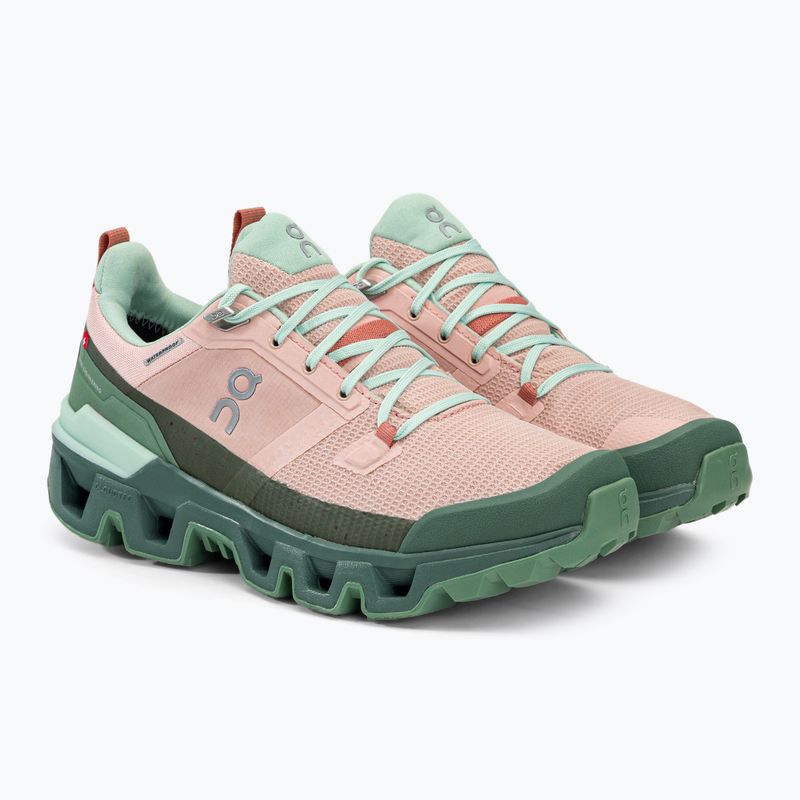 Dámské trekové boty On Cloudwander Waterproof pink-green 7398278 4